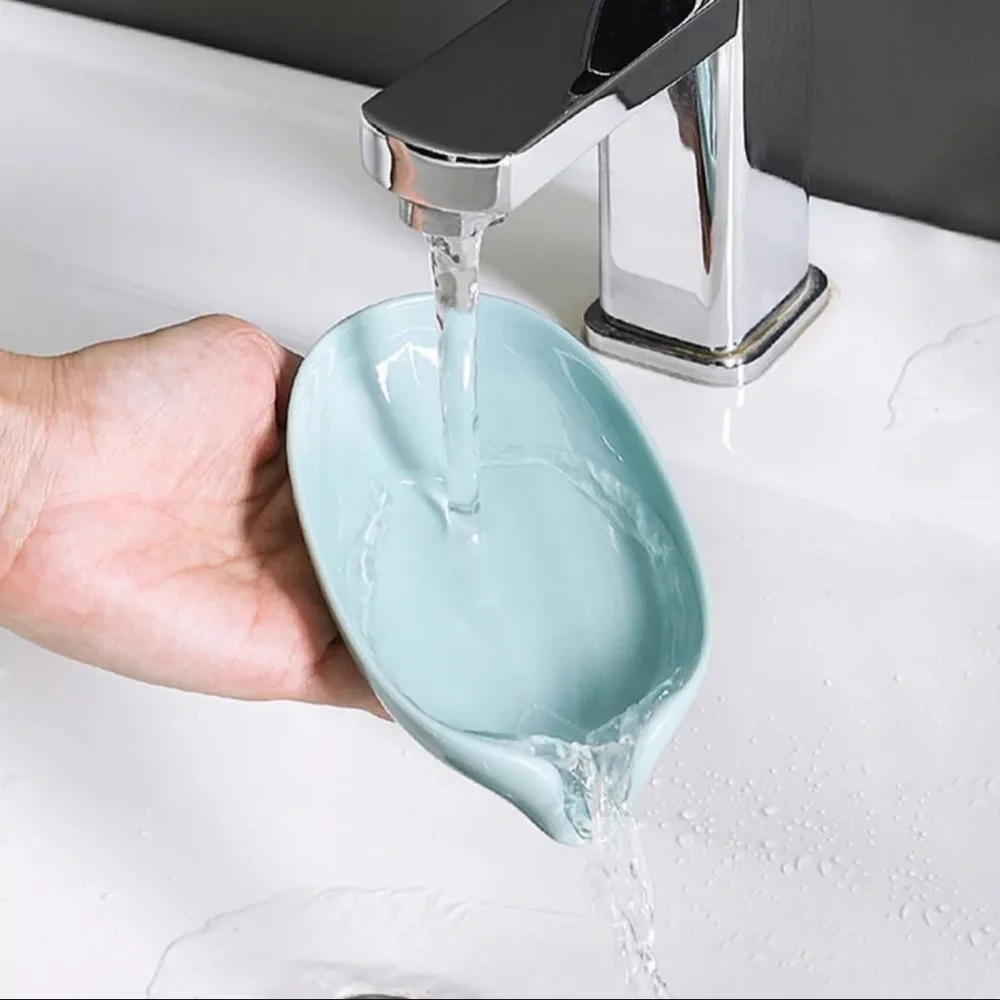 Soap holder drain